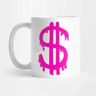 preppy pink money symbol Mug